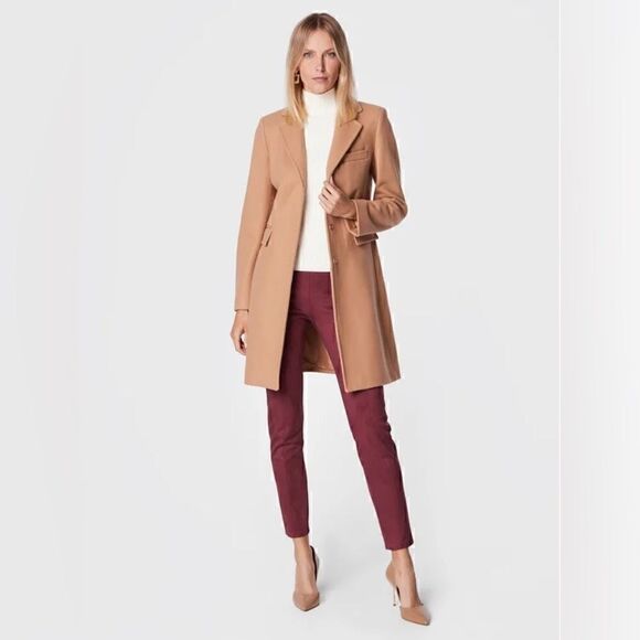 GUESS Women's Maya Faux Suede Leggings pants size L Bordeaux - Picture 3 of 15